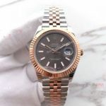 (EW) Replica Rolex Jubilee Datejust II 41mm 2-Tone Rose gold Dark Rhodium Watch ETA3255